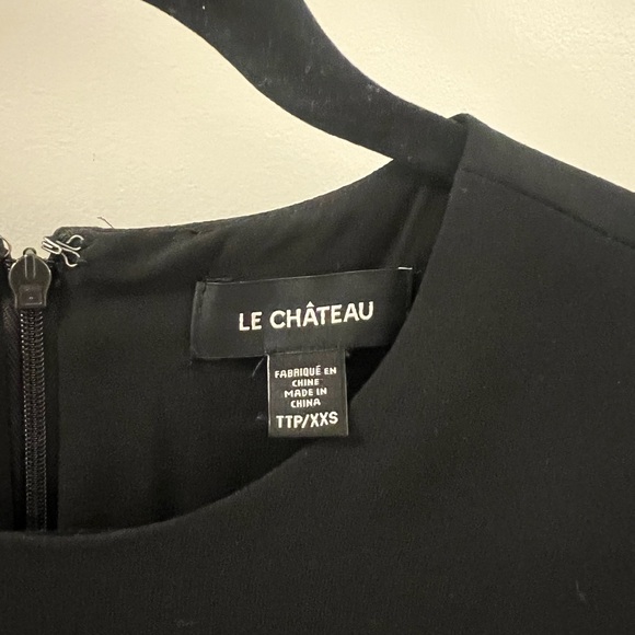 Le chateau black short sleeve dress, size xxs - Picture 3 of 5